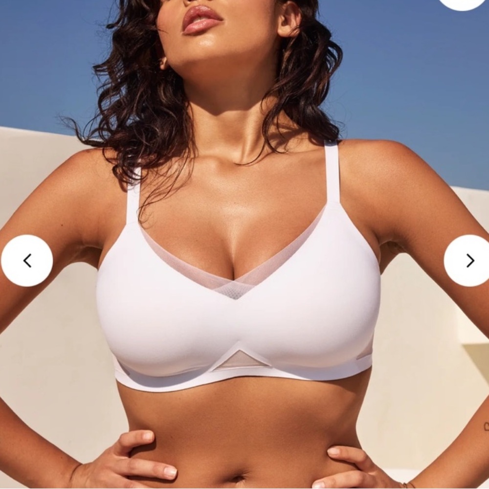 Honeylove 3X Crossover Bra White Beige